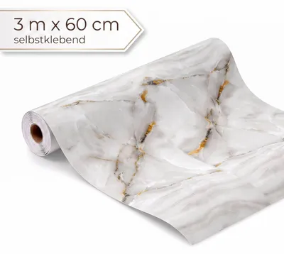 Produktbild von Dalsys Wandverkleidung selbstklebend 60x300cm Marmoroptik Onyxweiß - PVC Wandpaneele auf Rolle, flexible Wandverkleidung Badezimmer wasserfest, 2,3mm Materialstärke, Spritzschutz Küchenrückwand