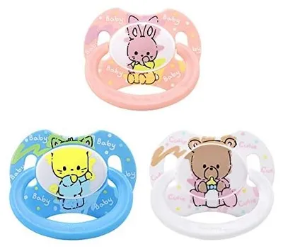 Zdjęcie produktu dla Smoczek dla dorosłych silikon baby cuties zestaw 3 sztuk duży