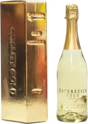 Produktbild von Österreich Gold - mit 23 Karat Blattgold + Box 750ml 9,5% Vol.