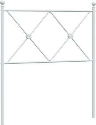 Produktbild von vidaXL Ersatz-Kopfteil Metall Weiß 80 cm