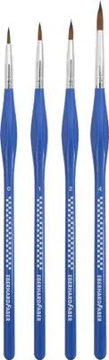 Produktbild von EBERHARD FABER Synthetikhaarpinsel-Set Winner 4-teilig