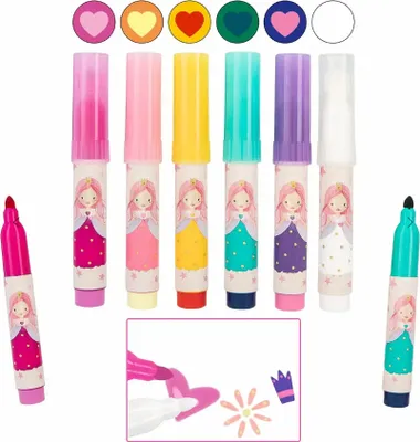 Produktbild von DEPESCHE Princess Mimi Filzstifte Magisch 6 Stück