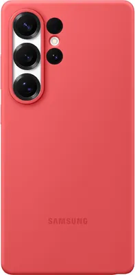 Image de Samsung Silicone Case pour Galaxy S25 Ultra, Cover, Samsung, Galaxy S25 Ultra, 17,5 cm (6.9"), Rouge