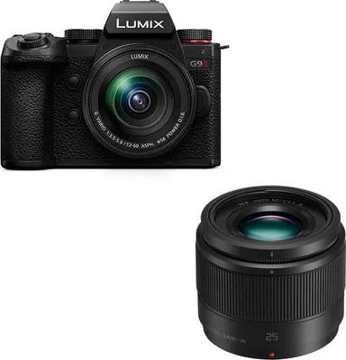Immagine prodotto di PANASONIC LUMIX G9 II Nero + Obiettivo G 12-60mm f/3.5-5.6 + G 25mm f/1.7