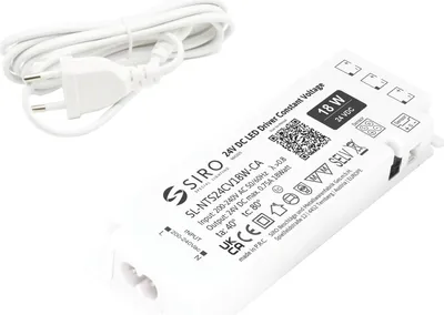 Produktbild von Siro Led Netzgerät SL-NTS, 24 V/DC, Led Netzteil 3 LED-Anschlussbuchsen, Leistung 18W