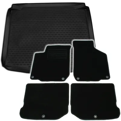 Produktbild von Gummi-Kofferraumwanne + Fußmatten Set für VW Golf 4, Bj. 11/1999-5/2001