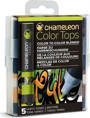 Immagine prodotto di Set Color Tops, 5 pezzi - tonalità terra