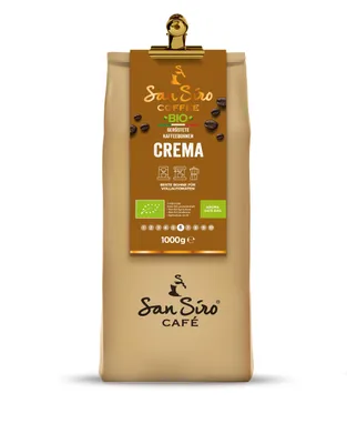 Produktbild von SanSiro® BIO Kaffeebohnen 1000g | CREMA | Traditionelle Trommelröstung | Perfekte Arabica-Robusta-Mischung | Säurearm
