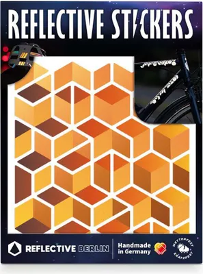 Produktbild von Reflective Berlin Shapes Cube Reflektierende Aufkleber Durchsichtig  Durchsichtig One Size