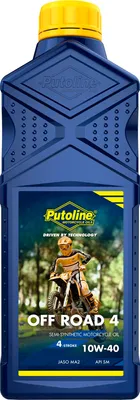Zdjęcie produktu dla Olej silnikowy Putoline OffRoad 4 10W-40 4T butelka 1 litr / API SM, JASO MA2 półsyntetyczny