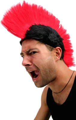Produktbild von WIG ME UP Karneval: Perücke Punk Mohawk Irokese Iro Spartaner LM-420