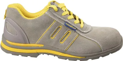 Produktbild von Goodyear Metallfreie Sicherheitsschuhe aus Wildleder S1P Größe 39 grau/gelb