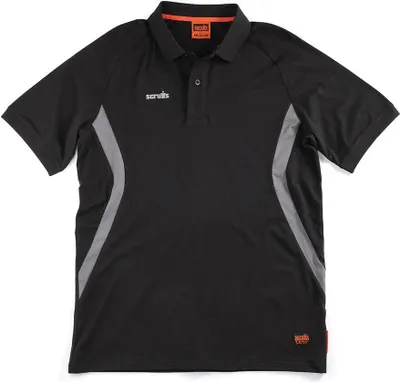 Produktbild von Polohemd „Tech“, schwarz Größe XXL