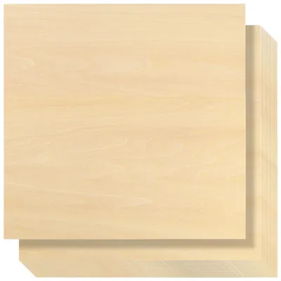 Obrázok produktu pre Dosky z brezového dreva, rozmery 300 x 300 x 2 mm, 20 kusov