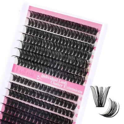 Productafbeelding van DIY wimperextensions, 0.07 D, 12-18 mm, 60D + 80D, losse, zwarte wimpers