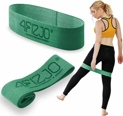 Obrázok produktu pre 4FIZJO FLEX BAND Odporová páska na tréning nôh, zadku a dolnej časti tela 2/5 – zelená