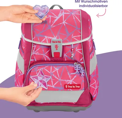 Produktbild von Step by Step Schulranzen-Set 2IN1 PLUS „Star Stella“, 10-teilig, pink