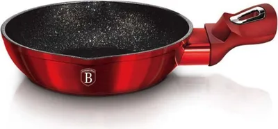 Produktbild von Berlinger Haus MINI Metallic LINE Burgundy BH-1967 Bratpfanne, 16 cm max. Durchmesser, Gusseisen/Gussaluminium, Induktionsherd-geeignet, Antihaftbeschichtung