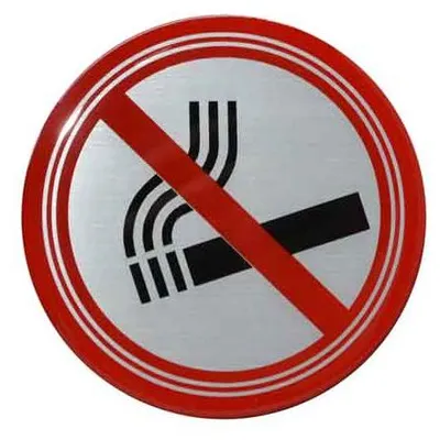 Image de ÉTIQUETTE RONDE « INTERDICTION DE FUMER » Ø 10 cm
