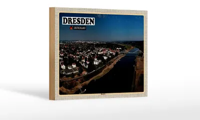 Produktbild von Holzschild Städte Dresden Deutschland Blasewitz 18x12 cm Dekoration