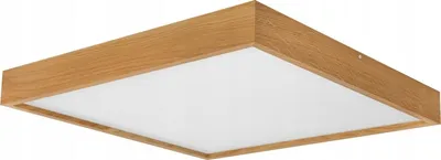 Produktbild von LED Wood | Deckenleuchte, Neutralweißes Licht, 62x62 cm, Eiche, LED, 40W, Aufputz, Panel, Pendelleuchte
