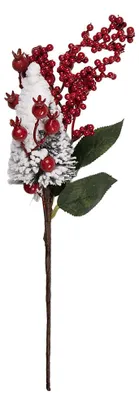 Produktbild von Clayre & Eef Weihnachtsdekoration 9x8x36 cm Rot Kunststoff