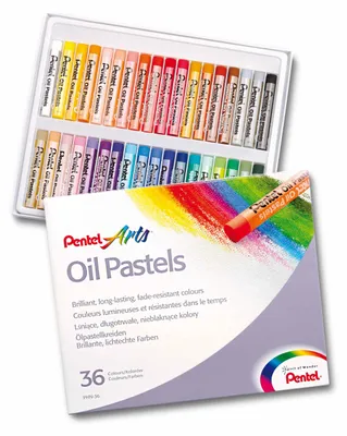 Productafbeelding van PentelArts™ pastelkrijt, PHN4, set van 36 stuks in een plastic etui