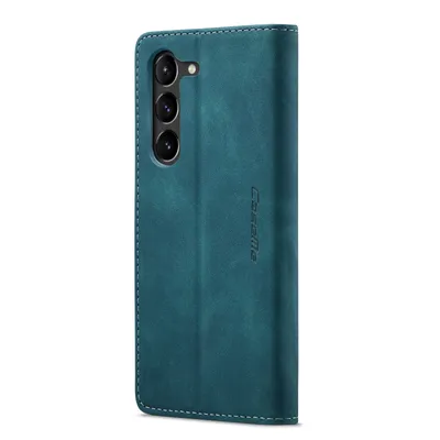 A teal flip cover case for a smartphone is shown against a white background.