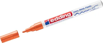 Produktbild von Glanzlack-Marker edding 751 1-2mm orange Packung mit 10 Stück