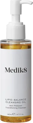 A product shot of a bottle of cleansing oil.