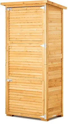 Produktbild von Große Holzschrank für Außen, Terrassen, Gärten und Innenhöfe, 80 x 161 cm