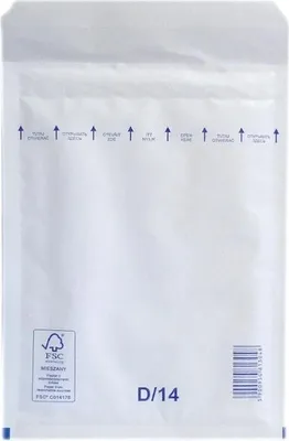 Zdjęcie produktu dla Obálka bublinková č.14D, 195x275 mm, samolepicí s krycí páskou, 10 ks