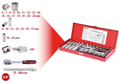 Obrázek produktu pro KS TOOLS®   Steckschlüssel-Satz 30-teilig
