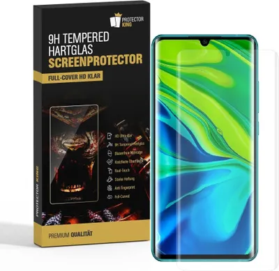Produktbild von 2x 9H Hartglas für Xiaomi Mi Note 10 FULL CURVED Displayschutz Panzerfolie Schutzfolie Panzerglas Schutzglas Displayglas Tempered Glasfolie Sicherheitsglas Echtglas
