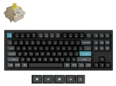 Immagine prodotto di Keychron Q3 Ultra 8K, cablato e wireless, Bluetooth, interruttore meccanico, QWERTY, LED RGB, nero
