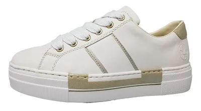 Produktbild von Rieker Frühjahr/Sommer, Damen Sneaker, Weiß (Weiss/Fog-Silver/ 81 39 EU (6 UK)
