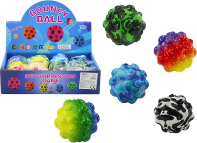 Immagine prodotto di Pallina di spugna da modellare Bouncy, colorata, 6,5 cm