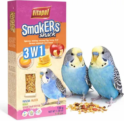 Zdjęcie produktu dla Vitapol - Smakers MIX - Kolby dla papużki falistej 3w1 - 130g