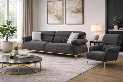 Produktbild von Luxus Sofa und Sessel für jedes Wohnzimmer Stilvolle Möbel für Ihr Zuhause