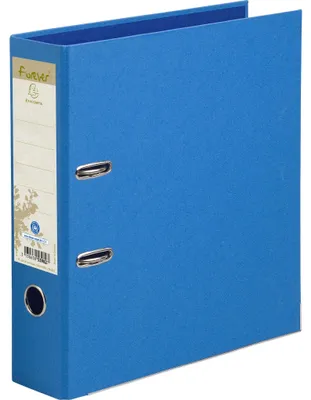 Image de Exacompta 10x Classeur à levier rembordé papier Dos 80mm A4 Bleu clair 53982E