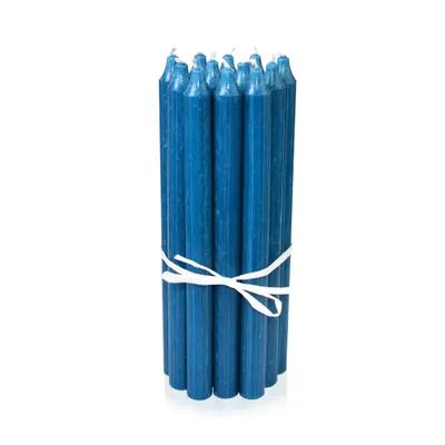 Produktbild von Dänische Premium Stabkerzen 12er Set, Leuchterkerzen, Tischkerzen, Tafelkerzen Farbe: Petrol, Höhe: 29 cm