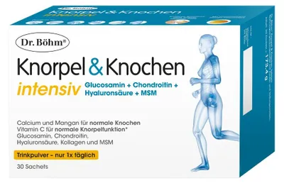 Immagine prodotto di Dott. Böhm, integratore intensivo per cartilagine e ossa, 30 bustine