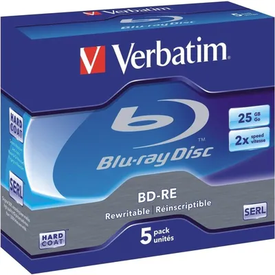 Zdjęcie produktu dla Verbatim 43615, 25 GB, BD-RE, Kuferek na biżuterię, 5 szt.