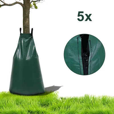Immagine prodotto di Fiqops 5x sacchetto di irrigazione 75L alberi sacchetto d'acqua albero sacchetto di irrigazione sacchetto di irrigazione