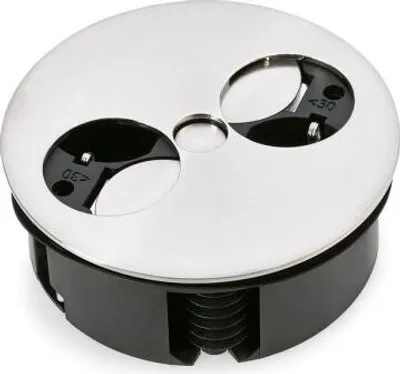 Image de BACHMANN TWIST 2S 2x contact de protection, fiche de montage à contact de protection, acier inoxydable, 2 m