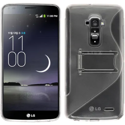 Produktbild von PhoneNatic Case kompatibel mit LG G Flex - clear Silikon Hülle + 2 Schutzfolien