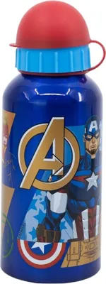 Image de Gourde Avengers en aluminium 400 ml - Anti-fuite & pratique