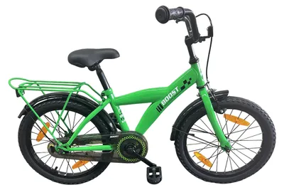 Zdjęcie produktu dla Rower dziecięcy Bikefun Boost 18 cali z piastą hamulcową – zielony