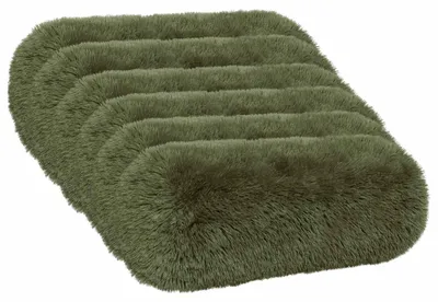 Image de vidaXL, housses de coussin, 6 pièces, HEERLEN, vert, diamètre 15 x 40 cm, en polaire
