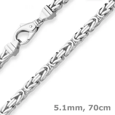 5-1mm-Königskette-aus-925-Silber-70cm
